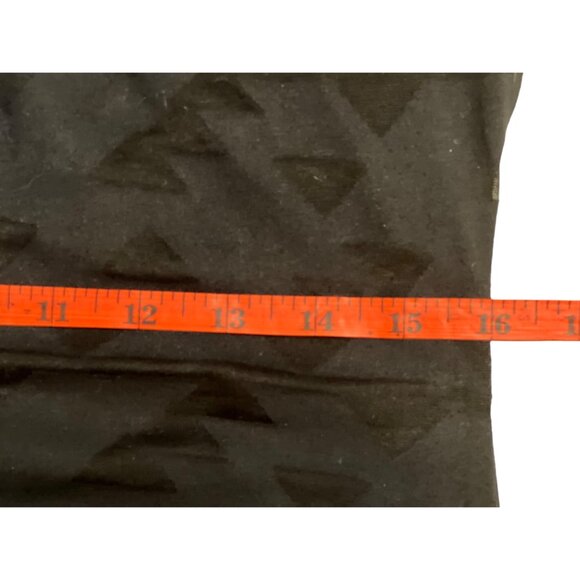 Miken Swim Black Sheer Geometric Cover-Up Dress Mini Medium Sleeveless Racer - Picture 10 of 14